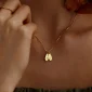 Custom Engraved Initial Tag Necklace
