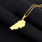 Lebanon Map Necklace with Name